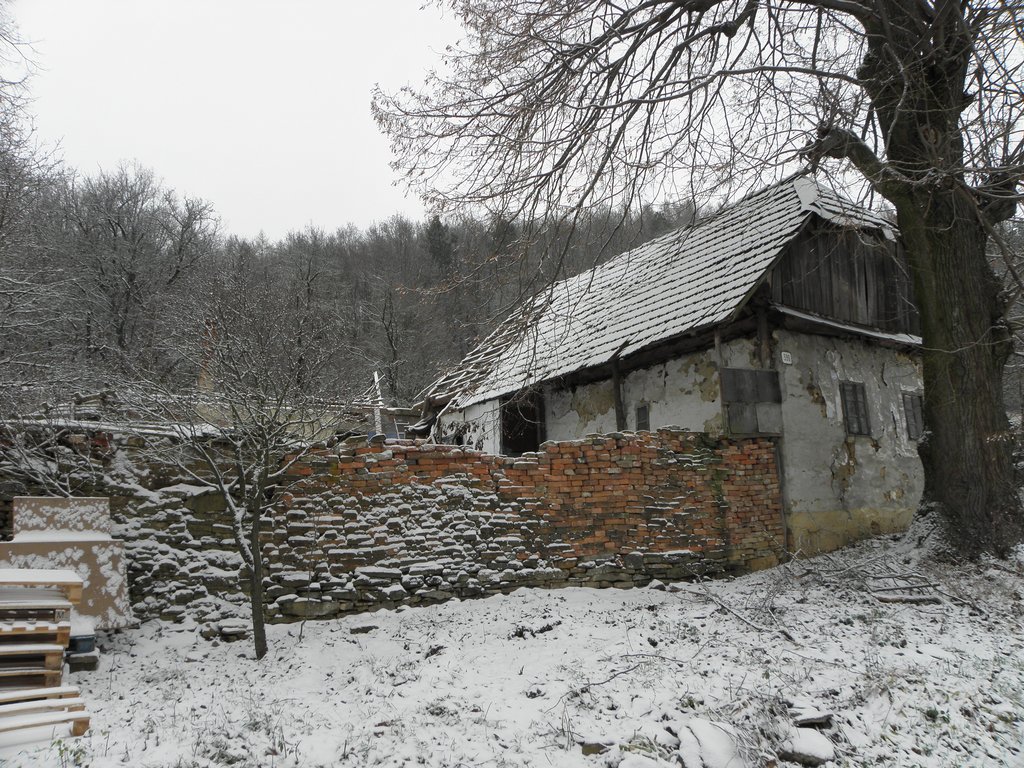 Časť zbúranej usadlosti, zdroj: KPÚ Trnava (foto: M. Sládok)