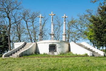 Kalvária vo vinohradoch, čelná severovýchodná strana, 2023, zdroj: PÚ SR (foto: S. Okkel) 